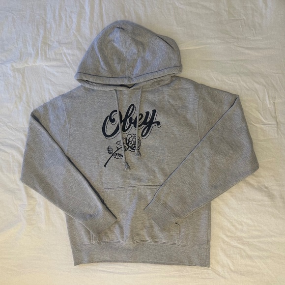 Obey Grey Hoodie - Picture 1 of 1